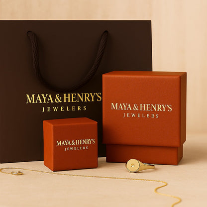 Nadine square earrings | Gold